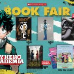Book fair collage with my hero academia Deku